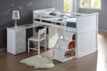 White Wood Dining Side Chair