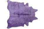 6' X 7' Purple Cowhide Cowhide Area Rug