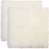 17" X 17" Off White Synthetic Solid Color Pad