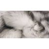 3' X 5' Gray Shag Sheepskin Area Rug