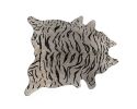 6' X 7' Gray and Black Cowhide Cowhide Area Rug