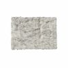 2' X 3' Gradient Gray and Ivory Faux Fur Flokati Style Area Rug
