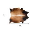 72" X 84" Tan Cowhide  Rug