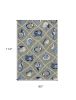 8' X 10' Gray Abstract Handmade Indoor Outdoor Area Rug