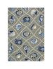 8' X 10' Gray Abstract Handmade Indoor Outdoor Area Rug