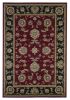 9' X 13' Red and Black Area Rug