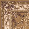 9' X 13' Beige and Ivory Area Rug