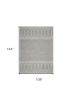 9' X 12' Grey Hand Tufted Geometric Indoor Area Rug