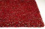 9' X 13' Red Hand Woven Area Rug