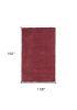9' X 13' Red Hand Woven Area Rug