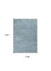 9' X 13' Blue and Beige Hand Woven Area Rug