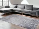 9' X 13' Light Gray Abstract Hand Loomed Area Rug