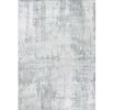 9' X 13' Gray Abstract Hand Loomed Area Rug