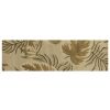 8' Sand Beige Wool Handmade Runner Rug