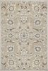 7' X 10' Gray And Ivory Floral Indoor Outdoor Area Rug