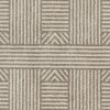 7' X 9' Beige and Ivory Geometric Indoor Outdoor Area Rug