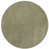 6' Sage Green Round Hand Woven Area Rug