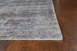3' X 5' Slate Gray Abstract Hand Loomed Area Rug