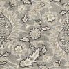 8' X 11' Gray Damask Indoor Outdoor Area Rug