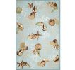 2' X 4' Blue Hand Tufted Area Rug