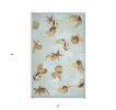 2' X 4' Blue Hand Tufted Area Rug