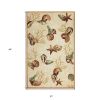 2' X 4' Beige Hand Tufted Area Rug