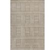 3' X 5' Beige and Ivory Geometric Indoor Outdoor Area Rug