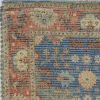 3' X 5' Blue and Beige Floral Hand Woven Area Rug