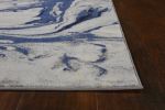 3' X 5' Blue Abstract Area Rug
