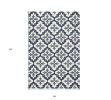 3' X 5' Blue Moroccan Handmade Indoor Outdoor Area Rug