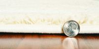 7' Runner Gray and Ivory Abstract Distressed Area Rug