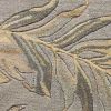 3' X 4' Gray Wool Botanical Leaves Hand Tufted Area Rug