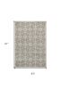 5' X 8' Gray Moroccan Indoor Outdoor Area Rug