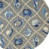 8' Round Gray Round Abstract Handmade Indoor Outdoor Area Rug