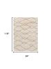 7' X 9' Gray and Ivory Area Rug