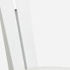 Set of Two Contemporary Sleek High Gloss White Dining Chairs