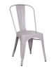 Set of Two White Metal Dining Side Chairs