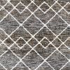 5' X 8' Mocha Geometric Abstract Diamonds Indoor Area Rug