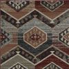 5' X 8' Red Aztec Diamond Area Rug