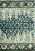 5' X 8' Slate Blue Winter Pine Trees Area Rug