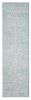 7' X 12' Spa Blue Machine Woven Distressed Medallion Indoor Area Rug