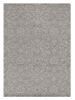 5' X 7' Grey Floral Vines Wool Indoor Area Rug