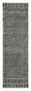 96 X 132 Grey Or  Black Wool Rug