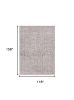 118 X 158 Grey Polyester Rug