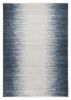 5' X 8' Ivory Or Blue Gradient Bordered Indoor Area Rug