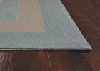 3' X 5' Blue and Beige Handmade Indoor Outdoor Area Rug