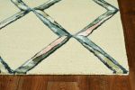 12' X 15' Cream Wool Handmade Area Rug