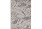 3' X 5' Gray Tropical Botanical Area Rug