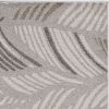 5' X 8' Grey Feather Brushstrokes Area Rug