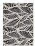 8' X 11' Black and White Abstract Indoor Outdoor Area Rug